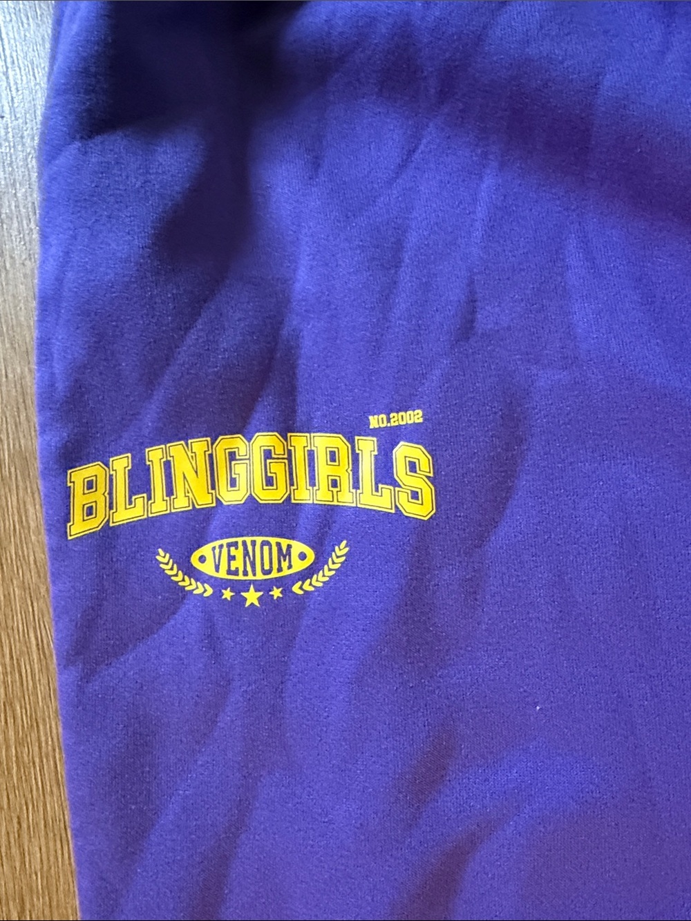 SHEIN Yellow and Purple Raglan Crewneck And Sweatpants - Picture 3 of 5